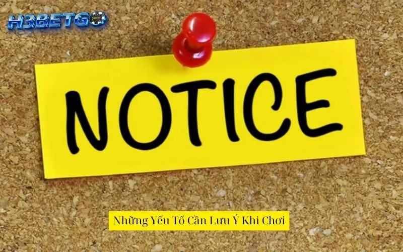 Những Yếu Tố Cần Lưu Ý Khi Chơi
