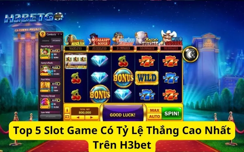 Top 5 Slot Game Có Tỷ Lệ Thắng Cao Nhất Trên H3bet