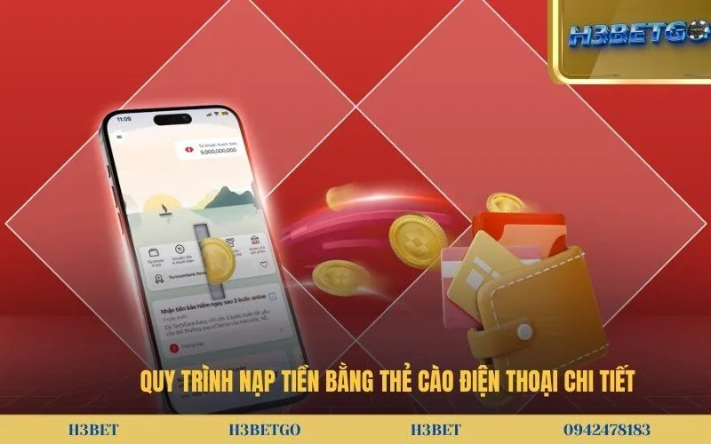 Quy trình nạp tiền bằng thẻ cào điện thoại chi tiết